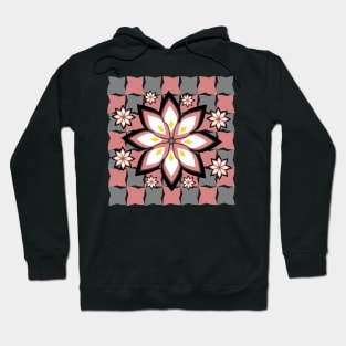 Floral party in grey and pink Hoodie